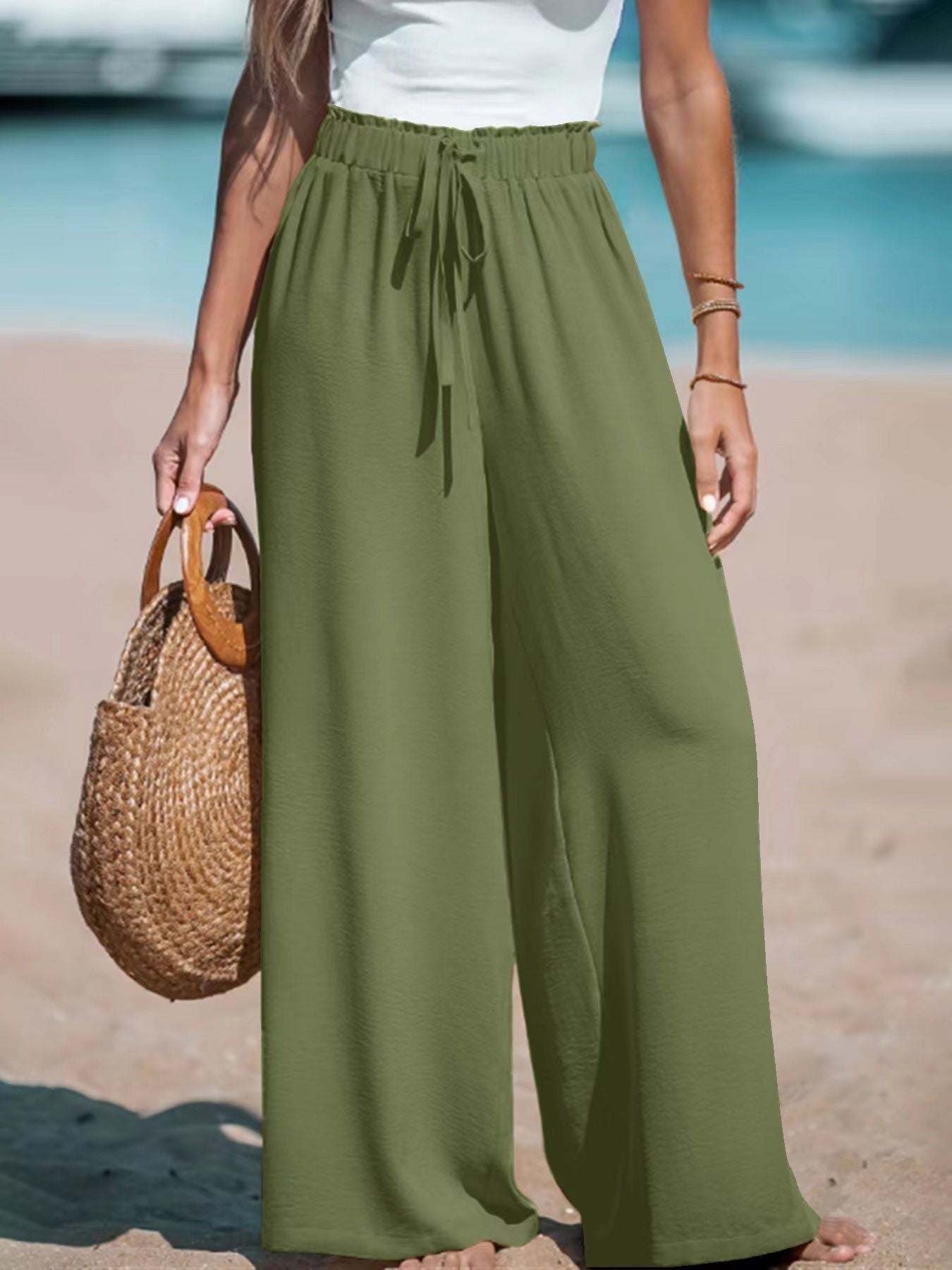 Pantalon large et fluide — confort & style chic pour femme