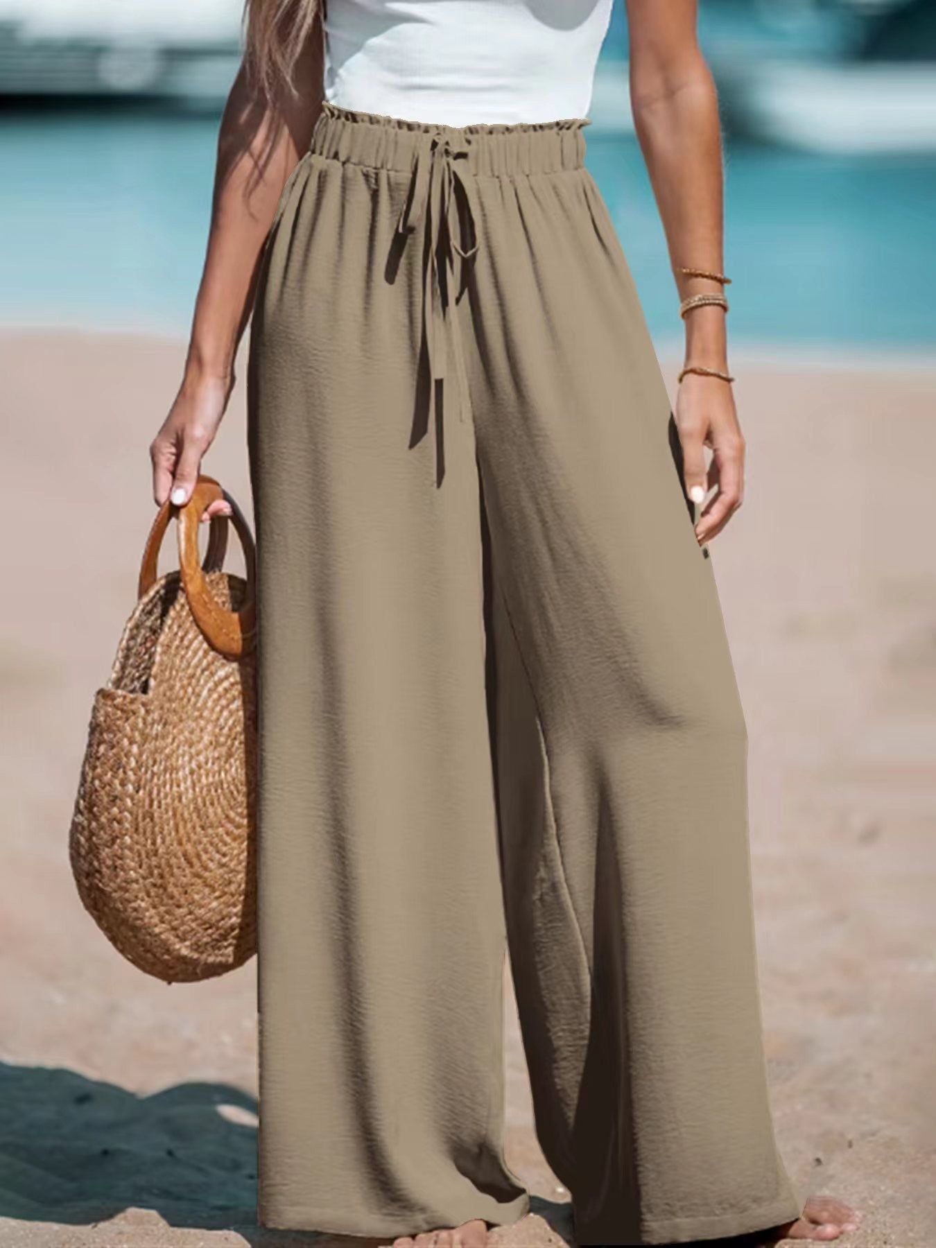Pantalon large et fluide — confort & style chic pour femme
