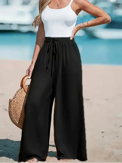 Pantalon large et fluide — confort & style chic pour femme